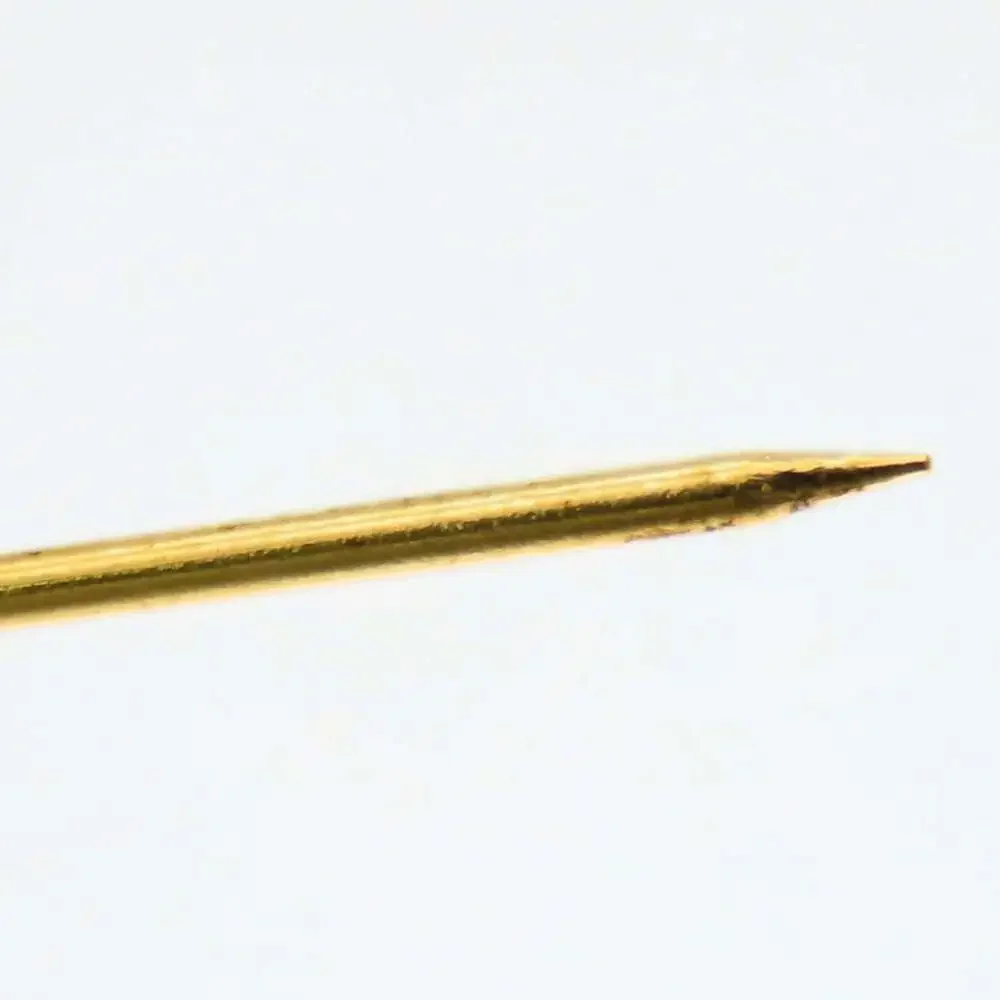 CHANEL Gold Logo Brooch